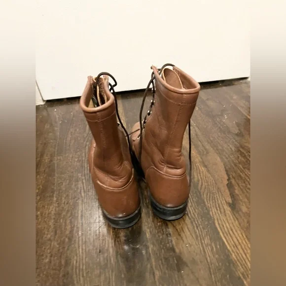 Vintage Justin’s leather lace-up boots size 8 women - Picture 9 of 11